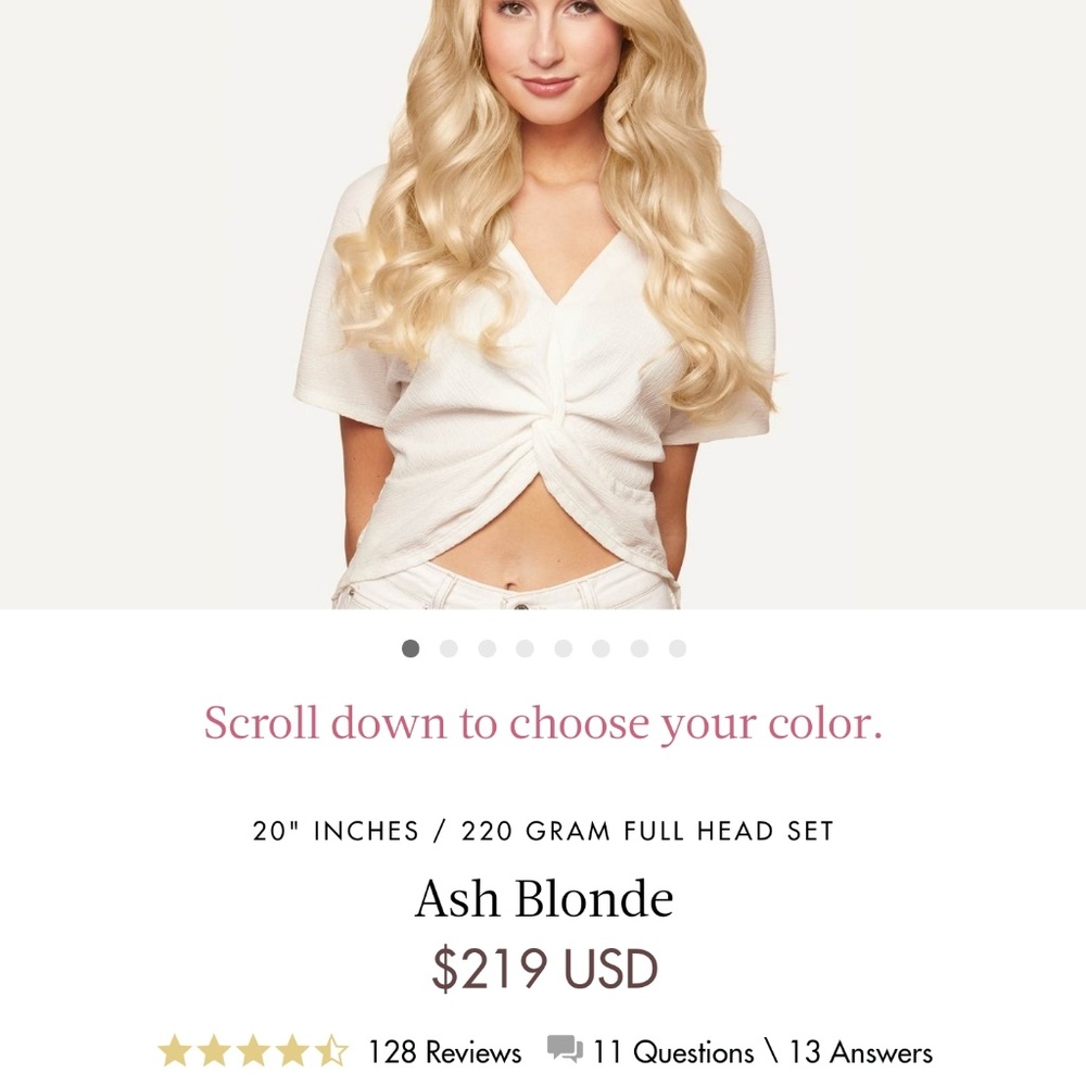 NEW Luxy Ash Blonde 220g FREE carrier bag